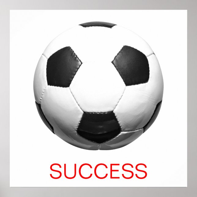 Poster Motivation succès Football de football (Devant)