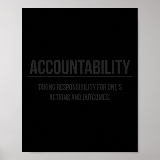 Poster Motivational Accountability Entrepreneur Slogan Qu (Devant)