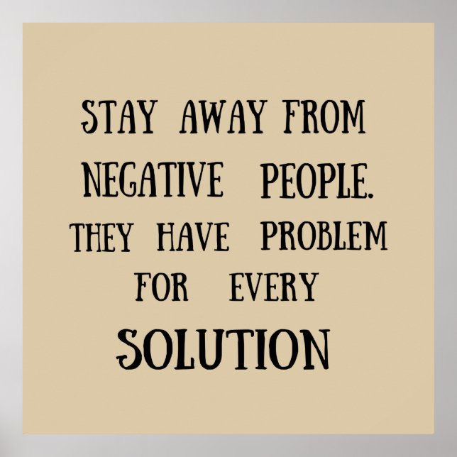 Poster Motivational cite des paroles de vie amusantes (Devant)