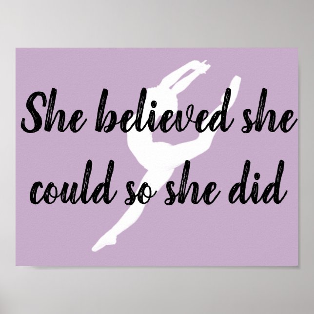 Poster Motivational Dance (Devant)
