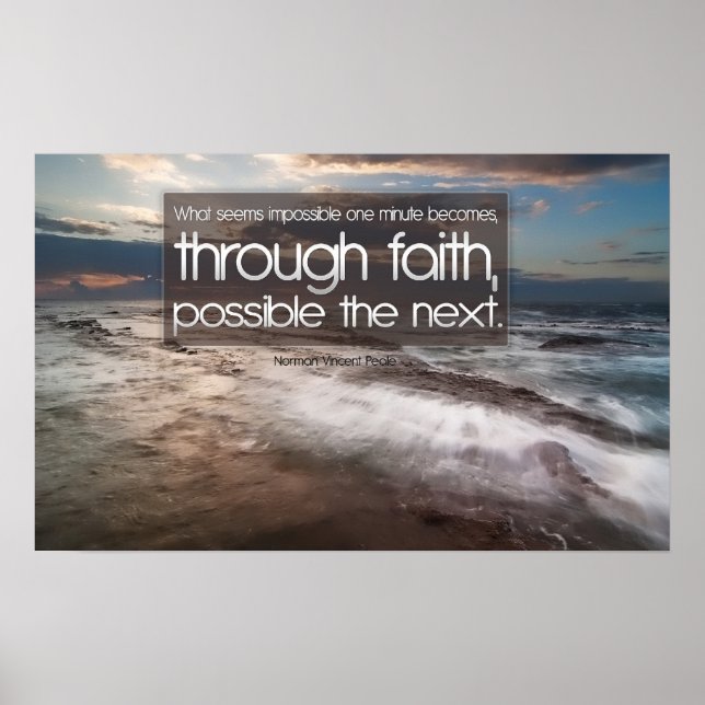 Poster Motivational Faith (Devant)