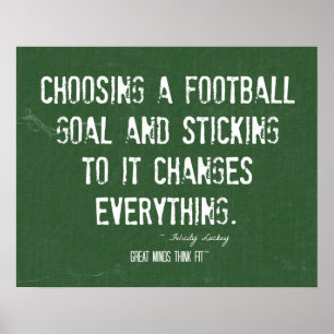 Poster Motivational Football Objectifs
