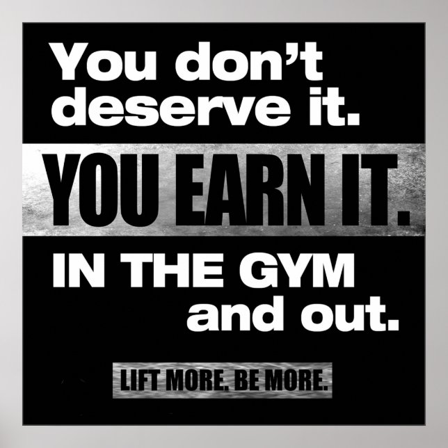Poster Motivational Gym (Devant)
