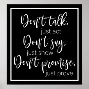 Poster Motivational Print Value (Matte)