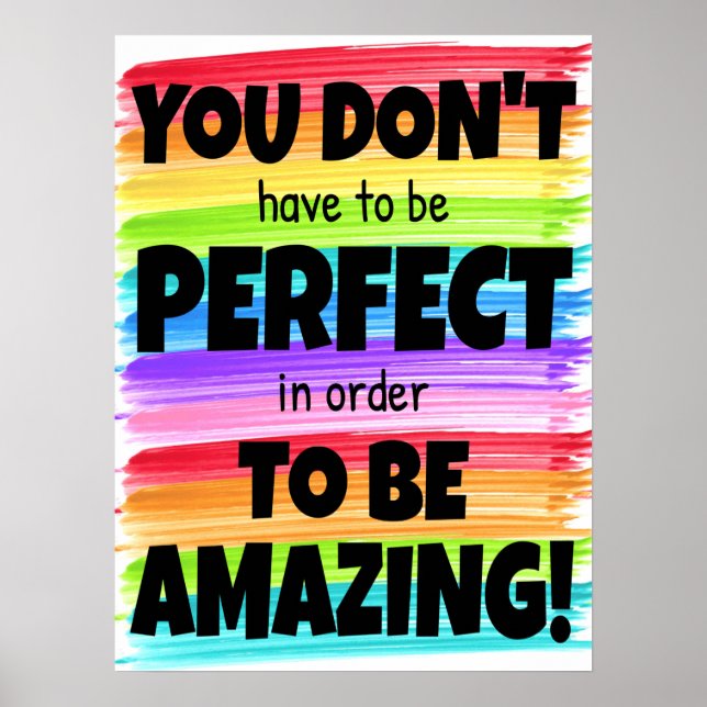 Poster Motivational Rainbow Classroom (Devant)