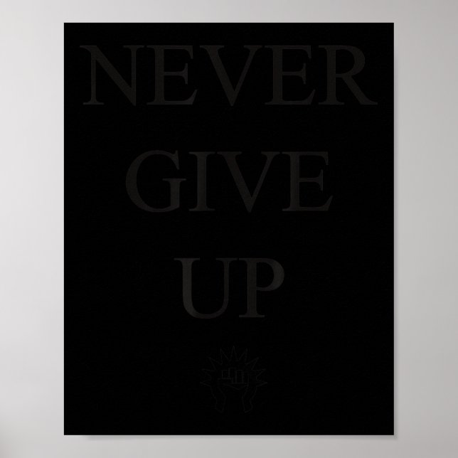 Poster Motivational S- Never Give Up_1  (Devant)