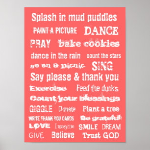 Poster MOTIVATIONAL TRUST GOD MURAL wall hanging