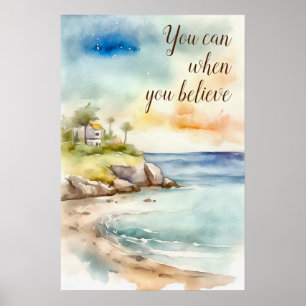 Poster Motivational Watercolor Wall Art 5