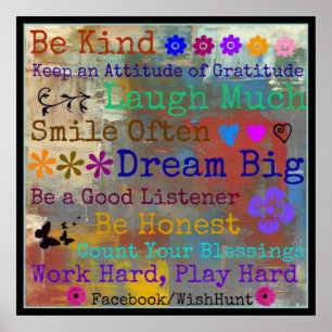 Poster Motivational WishHunt 24" x 24"