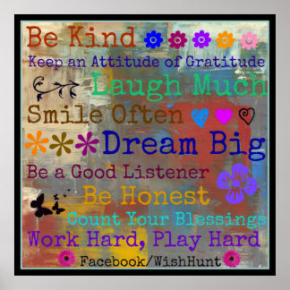 Poster Motivational WishHunt 24" x 24"