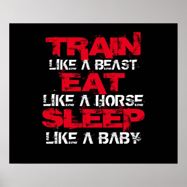 Poster Motivational Workout (Devant)