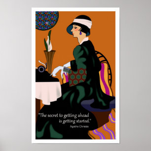 Poster Motivationnel Agatha Christie