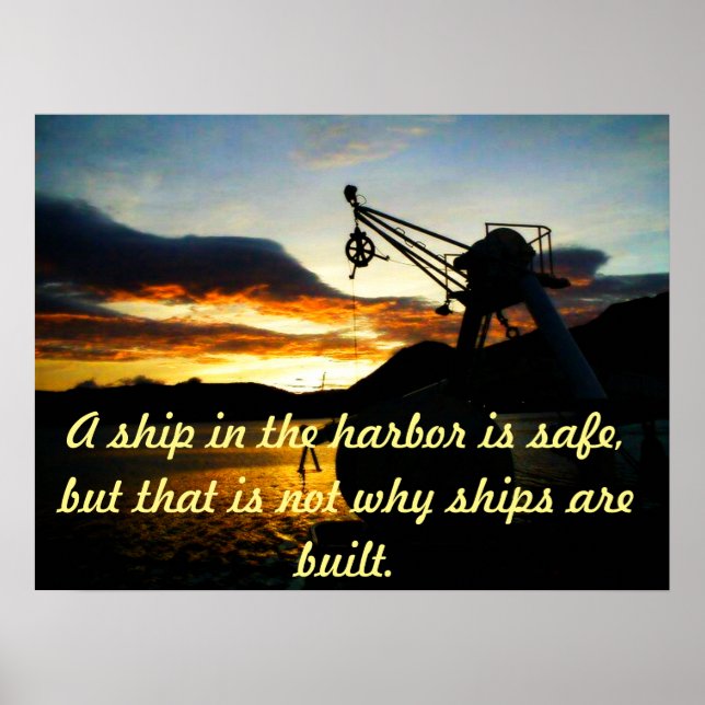 Poster motivationnel avec thème nautique (Devant)