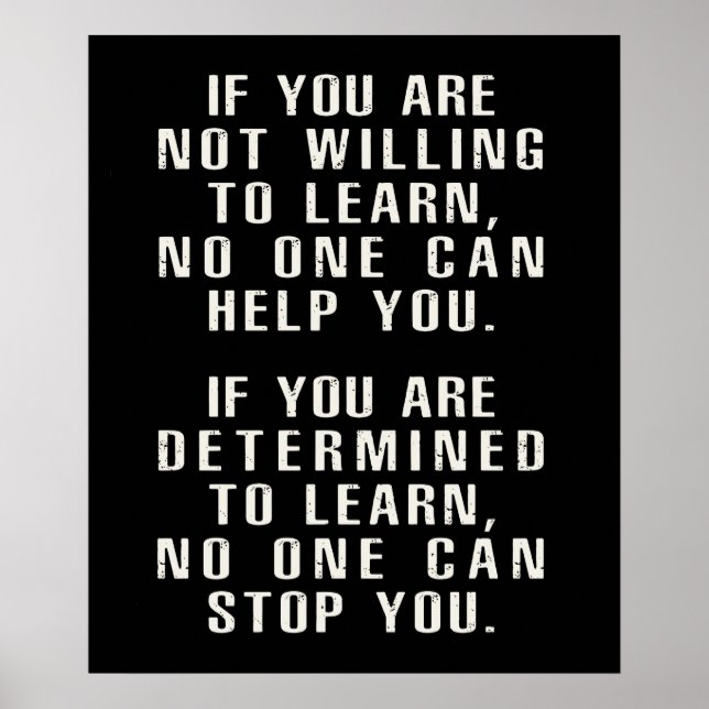 Poster Motivationnel, Citations Positives, Déclarations P (Devant)