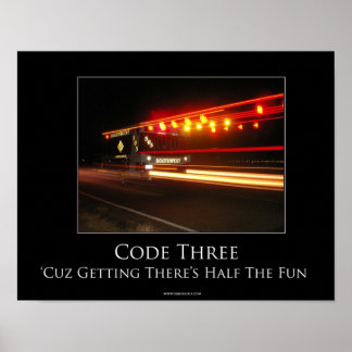 Poster motivationnel Code Trois