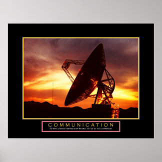Poster motivationnel "Communication" 22x28