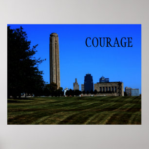 Poster Motivationnel Courage