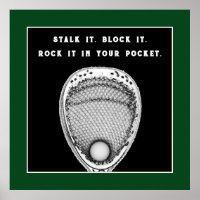 Poster Motivationnel de Lacrosse Goalie