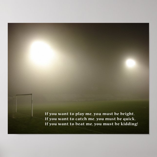 Poster Motivationnel de l'étoile de football (Devant)