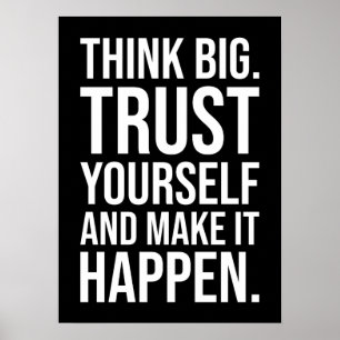 Poster motivationnel de réussite et de gymnase