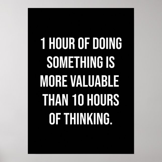 Poster motivationnel de réussite et de gymnase (Devant)