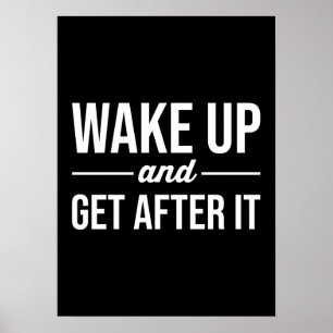 Poster motivationnel de réussite et de gymnase