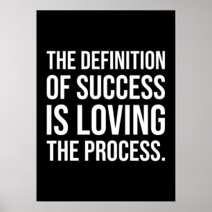Poster motivationnel de réussite et de gymnase