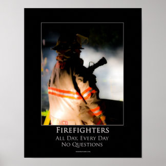 Poster Motivationnel des pompiers