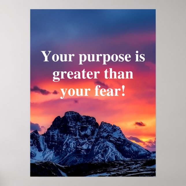 Poster motivationnel et inspirant (Devant)