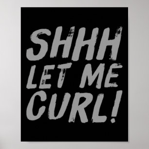 Poster Motivationnel Funny Gym Humour Biceps Gains Shhh L