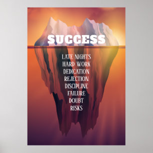 Poster Motivationnel Iceberg Personnalisé