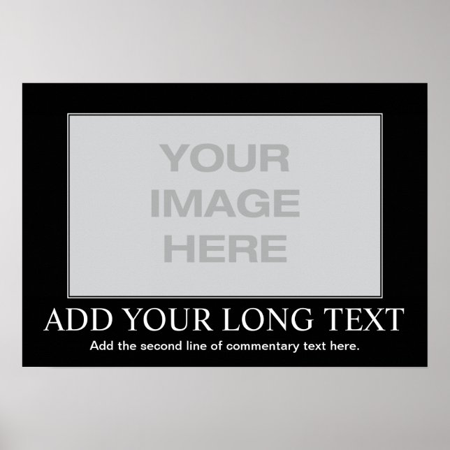 Poster Motivationnel Personnalisé - Démotivation P (Devant)