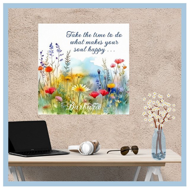 Poster Motivationnel Rendre Votre Âme Joyeuse Personnalis (Créateur téléchargé)