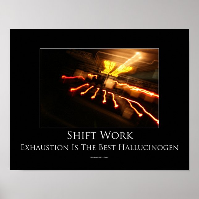 Poster Motivationnel sur le travail par postes (Devant)