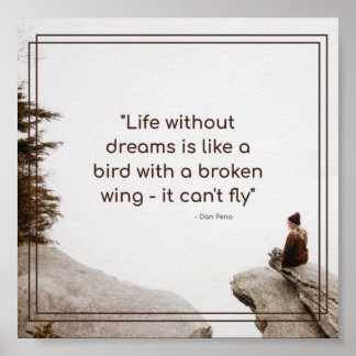 Poster Motivationnelle - Citation de vie inspirante