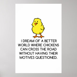 POSTER MOTIVATIONS DE POULET