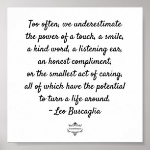 POSTER MOTIVÉ DE LA GENTILLESSE