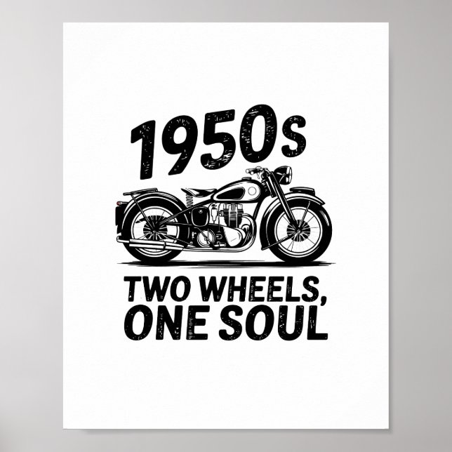 Poster Moto à deux roues, à une âme (Devant)