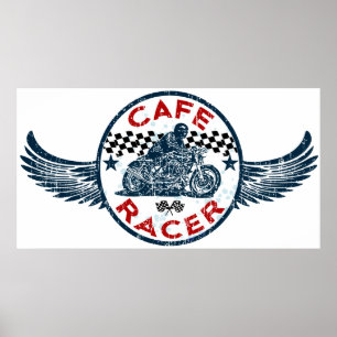 Poster Moto Cafe