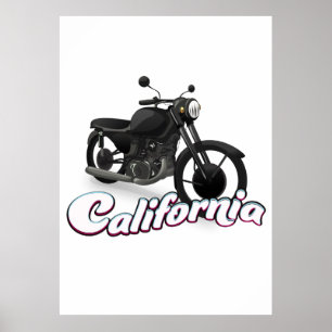 Poster Moto de Californie