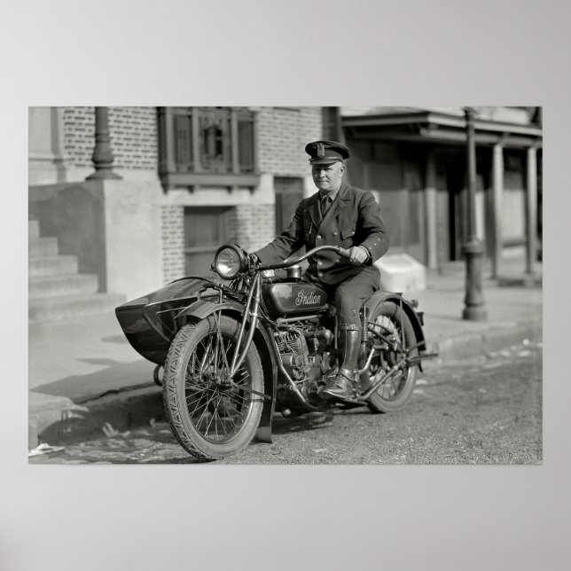 Poster MOTO DE LA POLICE D'ÉTAT COP c. 1923 (Devant)