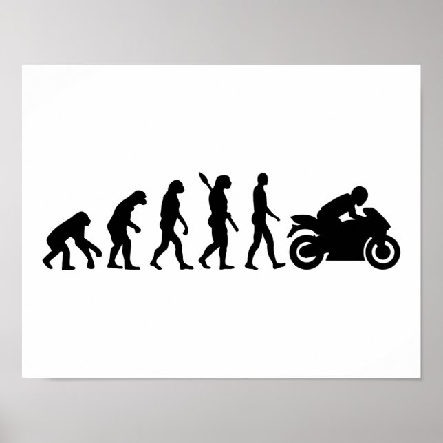 Poster Moto Evolution (Devant)