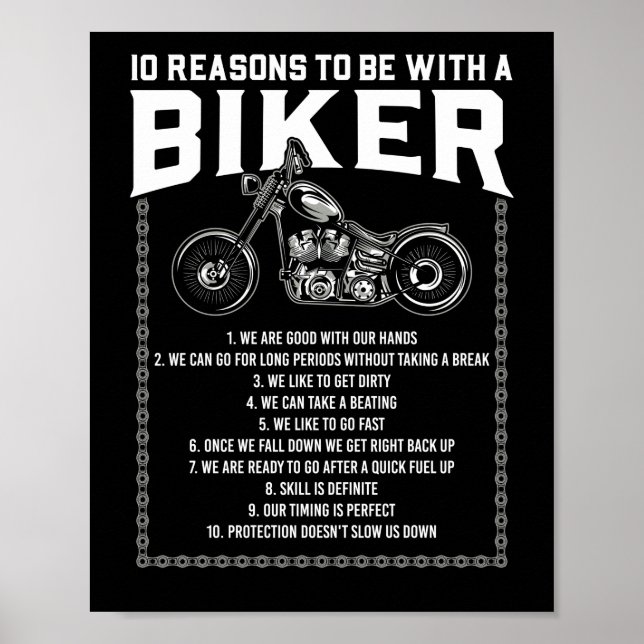 Poster Moto Moto Dix Raisons D'Être Avec Un (Devant)