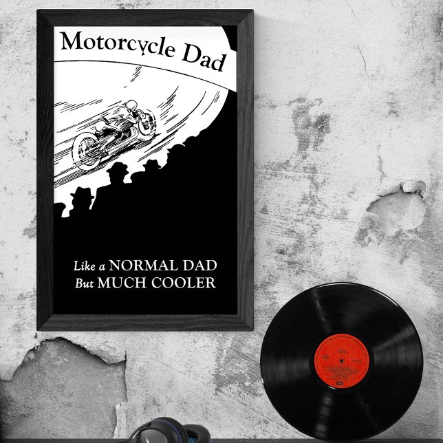 Poster Moto papa comme papa normal mais beaucoup de glaci (Créateur téléchargé)