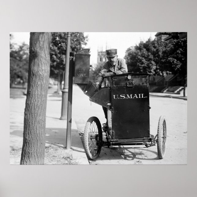 Poster Moto Postman : 1912 (Devant)