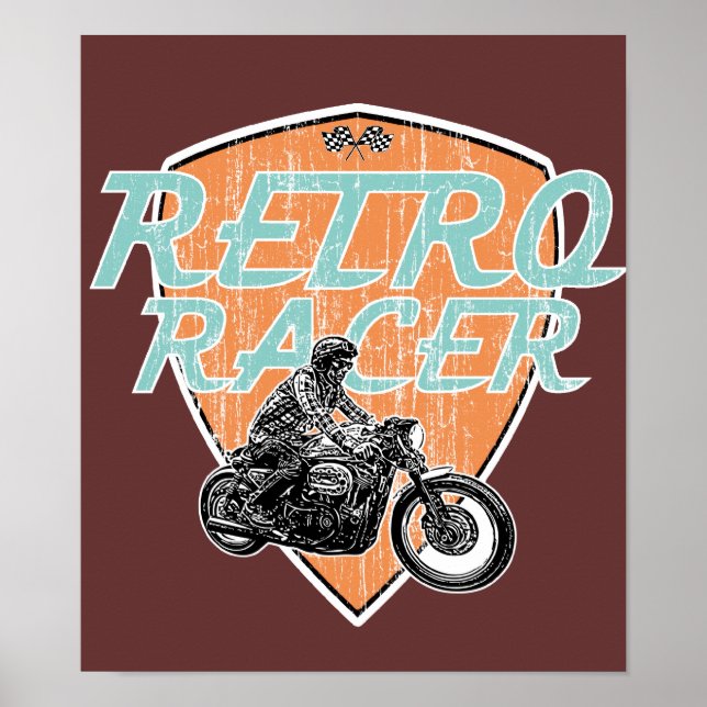 Poster Moto racer (Devant)