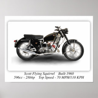 Poster Moto Scott Flying Squirrel - A3