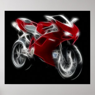 Poster Moto Sport Vélo Racing