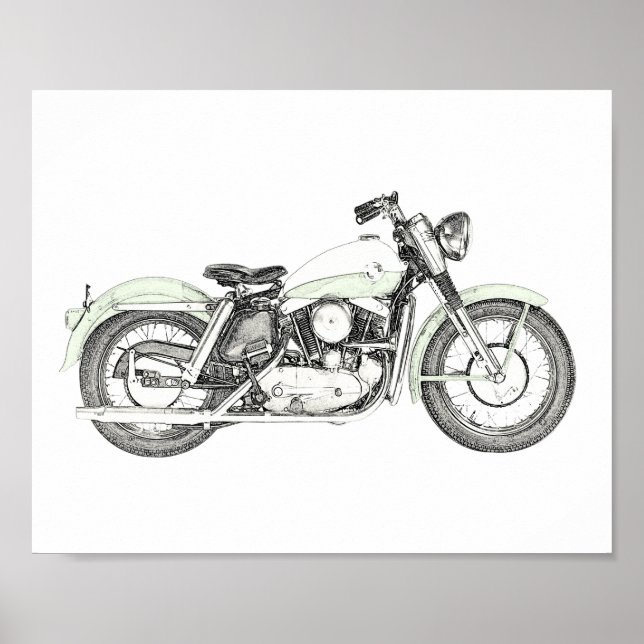 Poster Moto sportif 1957 (Devant)