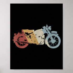 Poster Moto style rétro Vintage